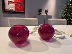 Paire de lampes de table mauve, rose mauve, Maison & Meubles, Enlèvement, Utilisé