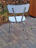 2 chaises vintage en formica gris, Gris, Métal, Comme neuf, Enlèvement