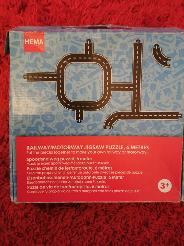 Puzzle chemin de fer/autorute, 6mètres, Enlèvement, Comme neuf