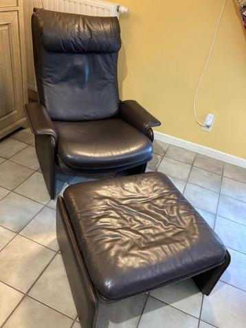 Relaxzetel met voetbank, 75 à 100 cm, Klassiek, Enlèvement, Utilisé