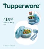 TUPPERWARE SALADE ON THE GO, Maison & Meubles, Cuisine| Tupperware, Bleu, Envoi, Neuf
