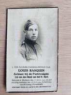 soldaat Parktroepen Louis Rasquin - 1940 Nürnberg (DE), Verzamelen, Bidprentjes en Rouwkaarten, Ophalen of Verzenden