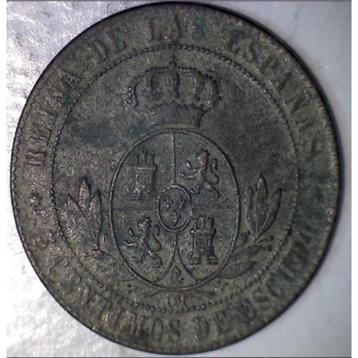 Spanje 5 céntimos, 1868  ISABEL II, 1833-1868
