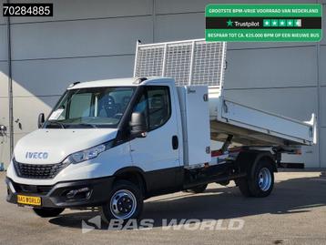 Iveco Daily 35C16 3.0L Open Laadbak met Kist Dubbellucht 3,5, Auto's, Bestelwagens en Lichte vracht, Stof, Gebruikt, Euro 6, Iveco