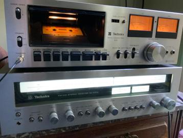 Technics set. Receiver+casettespeler  PRIJS SET !!!  beschikbaar voor biedingen