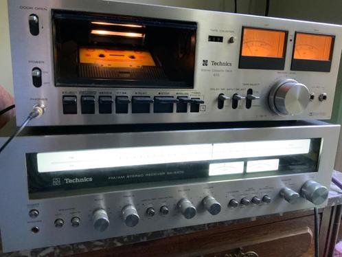 Technics set. Receiver+casettespeler  PRIJS SET !!!, Audio, Tv en Foto, Cassettedecks, Enkel, Tape counter, Ophalen of Verzenden