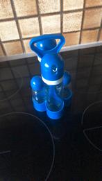 Peper, zout en vloeistof houder., Huis en Inrichting, Keuken | Tupperware, Ophalen of Verzenden, Gebruikt, Blauw, Overige typen