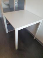 Witte tafel Ikea 24x24 cm (VIHALS), Huis en Inrichting, Ophalen, 50 tot 100 cm, Vierkant, 50 tot 100 cm