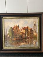 Olieverfschilderij Brugge, Antiek en Kunst, Ophalen of Verzenden