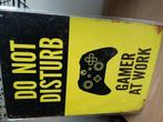 Metalen Bord – “Do Not Disturb, Gamer at Work”, Verzenden, Nieuw