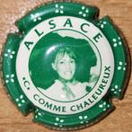 Crémant Alsace capsule van VIGNERONS groen & crème nr 68d, Verzamelen, Wijnen, Nieuw, Frankrijk, Witte wijn, Ophalen of Verzenden