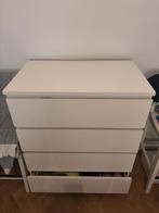 IKEA MALM wit dressoir, Huis en Inrichting, Kasten | Ladekasten, Ophalen, Gebruikt, 100 tot 150 cm, Pratique et épuré