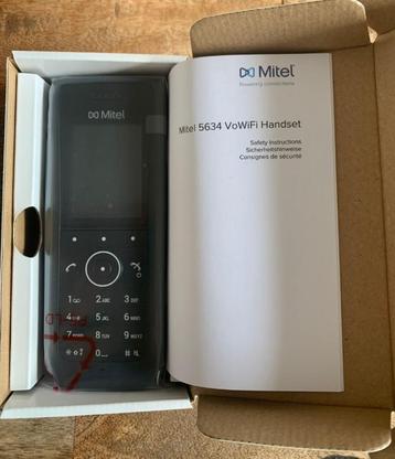 NIEUW Mitel 5634 WH2 WiFi Dect, Accu 51309245 GARANTIE, Enlèvement ou Envoi, Neuf, 1 combiné