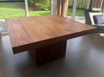Eettafel vierkant massief sheesham hout, Huis en Inrichting, Tafels | Eettafels, Ophalen, Zo goed als nieuw, Vierkant