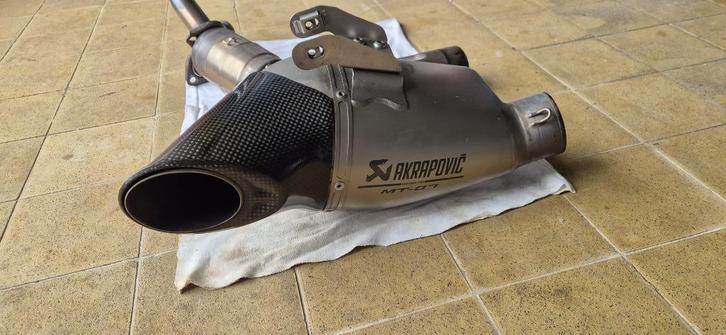 Akrapovic Mt-07 / Tracer 7 Yamaha Euro 5, Motoren, Onderdelen | Yamaha, Gebruikt, Ophalen of Verzenden