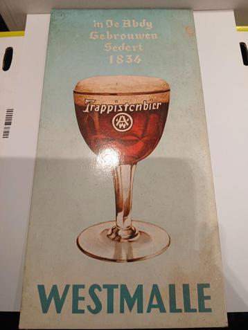 Panneau d'affichage Westmalle, Enlèvement ou Envoi, Comme neuf