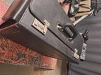 Harde zwarte vintage handbaggage, Ophalen, Overige materialen, Minder dan 50 cm, Minder dan 35 cm
