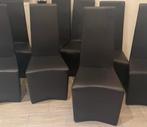 8 chaises de salle à manger, Huis en Inrichting, Stoelen, Ophalen, Overige materialen, Zwart, Zo goed als nieuw