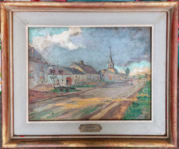 Tableau signé de Victor Van de Vondel - Peintre Belge, Enlèvement