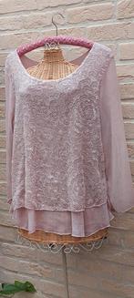 Bloesje 54cm van oksel tot oksel paprika, Kleding | Dames, Blouses en Tunieken, Overige kleuren, Maat 46/48 (XL) of groter, Ophalen of Verzenden