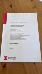 Recht en onderneming - inleiding tot het recht - deel 2, Ophalen of Verzenden, Nieuw, Hoger Onderwijs, Universitas