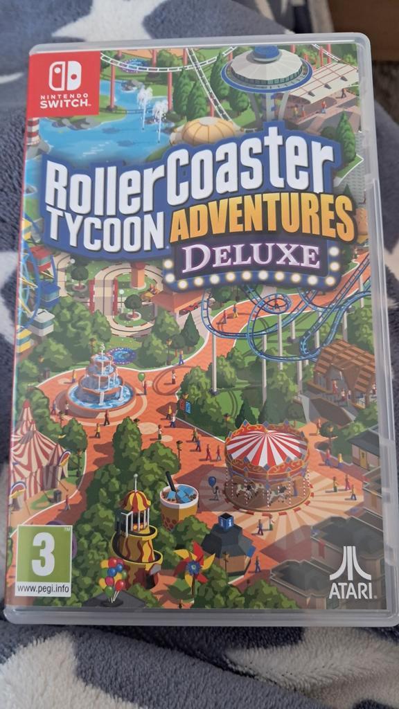 Jeux switch "Roller Coaster Tycoon Adventures deluxe", Games en Spelcomputers, Games | Nintendo Switch, Zo goed als nieuw, Simulatie