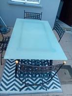 Table + 4 chaises, Tuin en Terras, Tuintafels, Ophalen, Zo goed als nieuw