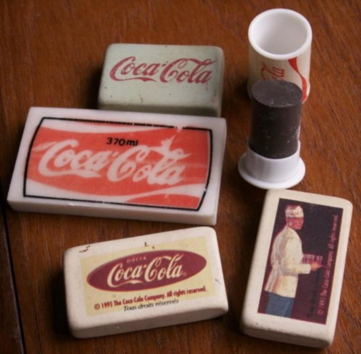 5 verschillende Coca Cola gummetjes gum Coca-Cola, Verzamelen, Merken en Reclamevoorwerpen, Nieuw, Ophalen of Verzenden