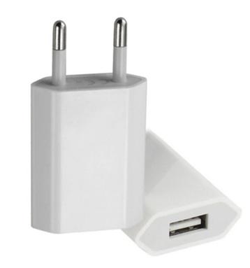 Universele USB Oplader - EU Stekker Adapter Lader Kleur Wit  beschikbaar voor biedingen