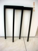pieds de table basse h 55 cm acier noir mat structuré, Rectangulaire, Moins de 50 cm, Enlèvement ou Envoi, Métal