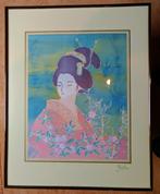 Schilderij Geisha, Ophalen