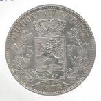13200 * LEOPOLD II * 5 frank 1872, Postzegels en Munten, Munten | België, Verzenden, Zilver