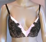 BH roze en zwart kant Dawn Rebecca Mir Hunkemoller 75D, Kleding | Dames, Ondergoed en Lingerie, Verzenden, Roze, BH