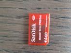 SanDisk Memory Stick PRO Duo – 4 GB – rood met opbergdoosje, Audio, Tv en Foto, Foto | Geheugenkaarten, Videocamera, Memory stick
