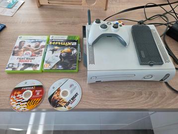 Xbox 360 fat disque dur modem et quelques jeux. beschikbaar voor biedingen