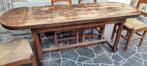 Ensemble table en chêne massif et 6 chaises, Maison & Meubles, Tables | Tables de salon, Chêne, Enlèvement, Utilisé