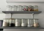 Glazen potten, Huis en Inrichting, Woonaccessoires | Wandplanken en Boekenplanken, Ophalen, Zo goed als nieuw