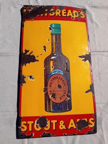 Emaille reclamebord Whitbread Stout & Ales 1931 beschikbaar voor biedingen