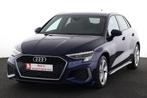 Audi A3 SPORTBACK BUSINESS S-LINE 30 1.0TFSI S-TRONIC *SPORT, Auto's, Gebruikt, Euro 6, Blauw, Leder