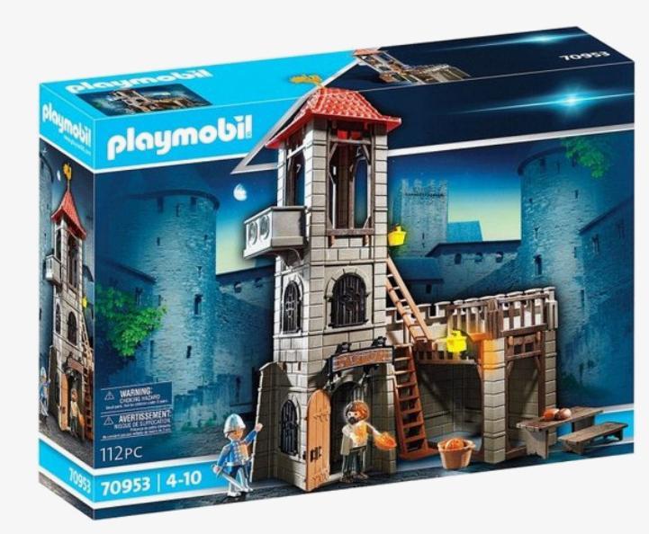 Playmobil middeleeuwse gevangenistoren 70953, Kinderen en Baby's, Speelgoed | Playmobil, Zo goed als nieuw, Ophalen