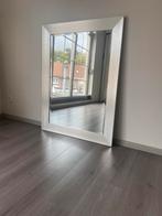 Grote Spiegel met Brede Zilveren Rand, Ophalen, Gebruikt, 75 tot 100 cm, Minder dan 100 cm