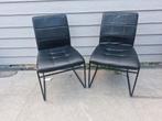 2 Stoelen in nepleder., Huis en Inrichting, Stoelen, Ophalen, Gebruikt