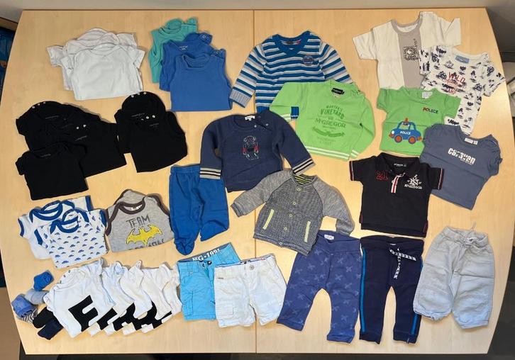 Kledingpakket zomer jongens maat 62 (34 stuks), Kinderen en Baby's, Babykleding | Baby-kledingpakketten, Zo goed als nieuw, Maat 62