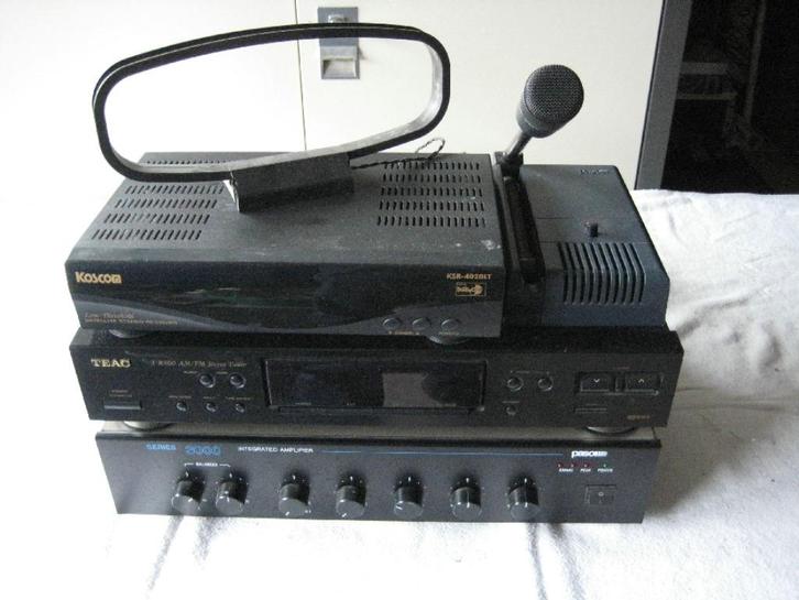 Paso 3000 amplifer omroepinstallatie / tuner met profi micro, Audio, Tv en Foto, Versterkers en Ontvangers, Zo goed als nieuw