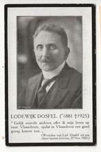 1925 doodsprentje foto dosfel vlaamse beweging, Verzamelen, Ophalen of Verzenden, Bidprentje