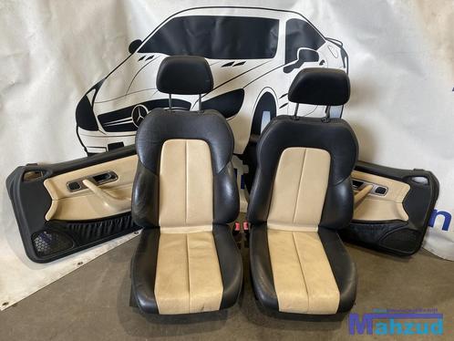 MERCEDES SLK R170 zwart beige leer interieur elektrisch, Auto-onderdelen, Interieur en Bekleding, Mercedes-Benz, Gebruikt, Ophalen