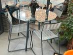 Tuintafel en 4 stoelen, Ophalen, Gebruikt