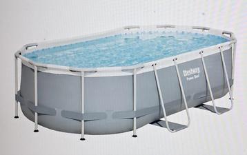 Bestway zwembad ovaal 427 x 250 x 100 + pomp,... beschikbaar voor biedingen