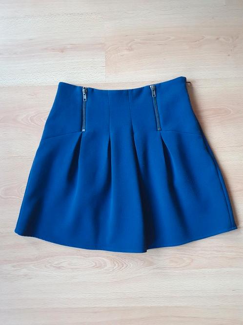 Marineblauwe skaterrok, Kleding | Dames, Rokken, Zo goed als nieuw, Maat 34 (XS) of kleiner, Blauw, Ophalen