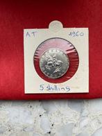 Oostenrijk 5 schilling 1960 zilver, Zilver, Ophalen of Verzenden, Oostenrijk
